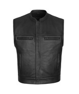 Men&#39;s 1.4mm Cowhide Leather Club Vest Concealed Carry GOLeather G548 - $3,293.98 MXN