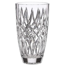 Lenox Irish Spring Crystal Vase 10 Large Flower Diamond Cut Ireland Mackenna NEW - £127.89 GBP