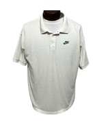 Vtg 90&#39;s Nike Polo Tennis Shirt Futura Logo Mens Large White Tag Mesh Th... - $45.73 CAD