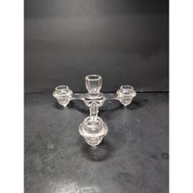 Cambridge Candle Holder 3 Arm Depression Glass, Centerpiece, Art Deco Li... - $11.88