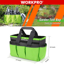 WORKPRO 13 in Gardening Tote Bag Garden Tool Bag Storage Bag Hand Tool Organizer - £28.96 GBP