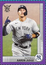 2021 Topps Big League Box Panel Purple #B2 Aaron Judge New York Yankees ⚾ - $0.89
