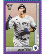 2021 Topps Big League Box Panel Purple #B2 Aaron Judge New York Yankees ⚾ - £0.69 GBP