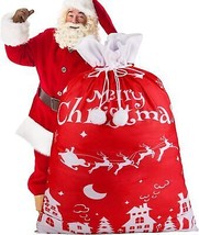 Giant Christmas Santa Sack Oversized Red Velvet Santa Bags Gift Wrap wit... - £24.24 GBP