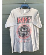 Vintage 1994 USA Kiss Rock And Roll Over Ringer Band T-Shirt Sz L Tour 1... - £29.88 GBP