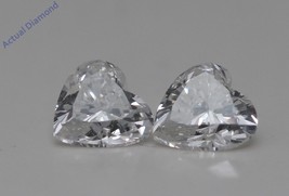 A Pair of Heart Cut Loose Diamonds (0.79 Ct,H Color,VS2-SI1 Clarity) - £1,123.33 GBP