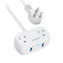Anker Power Strip with USB PowerExtend USB 2 mini, 2 Outlets, and 2 USB ... - $22.99