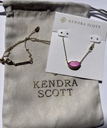 Kendra Scott Lips Gold Hot Pink Mother-of-Pearl Pendant Necklace New ✨ - $591.84 MXN
