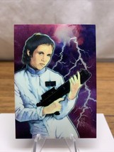 1996 Lucasfilm Topps Star Wars Finest - Princess Leia Organa Solo Card CV JD - £8.88 GBP