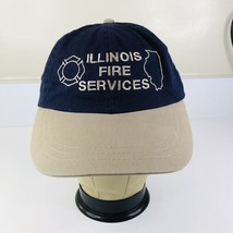 Illinois Fire Services KC Caps Headshots Hat Adjustable Vintage 90s - £5.97 GBP