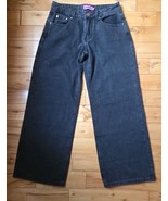 Edikted Jeans Women's XS Black Wide Leg Baggy Grunge Denim Cotton  - $460.20 MXN