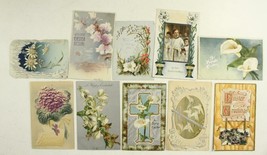 Vintage Postcards Lot Holiday Easter Flower Greeting Sunday School Cards Udb - £11.01 GBP