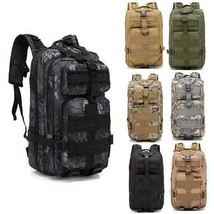 Military Tactical Backpack 25L Outdoor Durable Rucksack Waterproof Camou... - £21.54 GBP