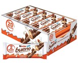 Kinder Bueno Chocolate and Hazelnut Chocolate Bars, 2 Bars, 1.5 oz, 20 Pack - £23.88 GBP