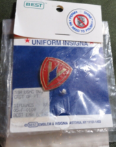 NEW PERMA SHINE UNIFORM INSIGNIA EMBLEM AUTH USMC 5TH DIVISION CREST DI DUI - $13.76