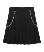 LELISKA High Waist Women Pleated Solid Color Mini Slim Skirts - £22.01 GBP