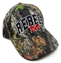 Ole Miss Rebels Logo Frost Camo Curved Bill Adjustable Hat - £13.86 GBP+