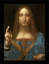 8.5x11 Vintage Jesus Christ Fine Art Color Print Picture Poster Da Vinci Old God - £9.56 GBP
