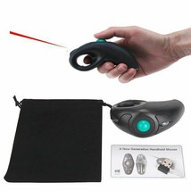 New Usb Wireless Pc Laptop Finger Handheld Trackball Mouse Mice W/ Laser... - £33.03 GBP
