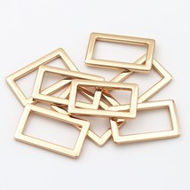 8 Pcs Metal Flat Rectangle Rings Buckle For Bag Belt Strap Heavy Duty Sq... - £14.17 GBP