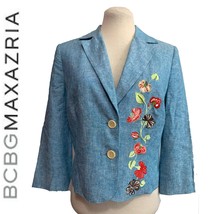 To The Max by BCBGMaxazria Embroidered Blazer, Button Front, Size 12, 3/... - £27.69 GBP