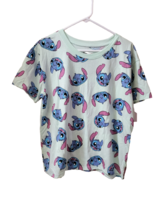 Disney Green Stitch Crew Neck S/S T-Shirt Top Shirt - Junior Plus Size XXL - New - £17.30 GBP