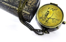 NauticalMart Brass Compass Sparrow Bird with Case Engraved in All Your Ways Ackn - £31.16 GBP