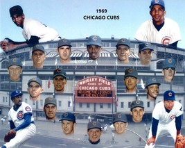 1969 CHICAGO CUBS 8X10 TEAM PHOTO BASEBALL PICTURE WRIGLEY FIELD MLB - $4.94