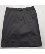 AK Anne Klein Straight &amp; Pencil Skirt Womens Size 14 Black Solid Stretch... - $468.75 MXN