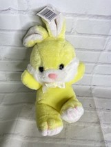 Vintage Collins Co Ltd Yellow White Bunny Rabbit Plush Stuffed Animal Toy Korea - £59.85 GBP