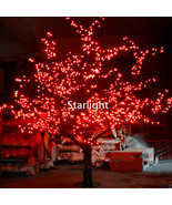 7ft Outdoor 1248pcs LED Cherry Blossom Christmas Tree Light Waterproof R... - £428.44 GBP