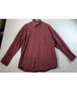 Haupt Shirt Mens Size 15.5 Multi Checked Cotton Long Sleeve Collared But... - £21.01 GBP