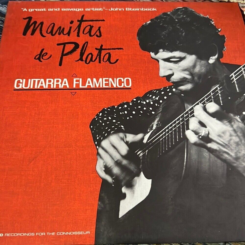 Manitas De Plata Guitarra Flamenco LP Vanguard Records vinyl 1st Latin g... - $11.76