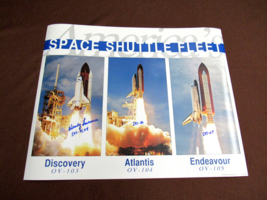 Wendy Lawrence Sts Nasa Shuttle Astronaut Signed Auto Space Shuttle Fleet 16X20 - £155.54 GBP