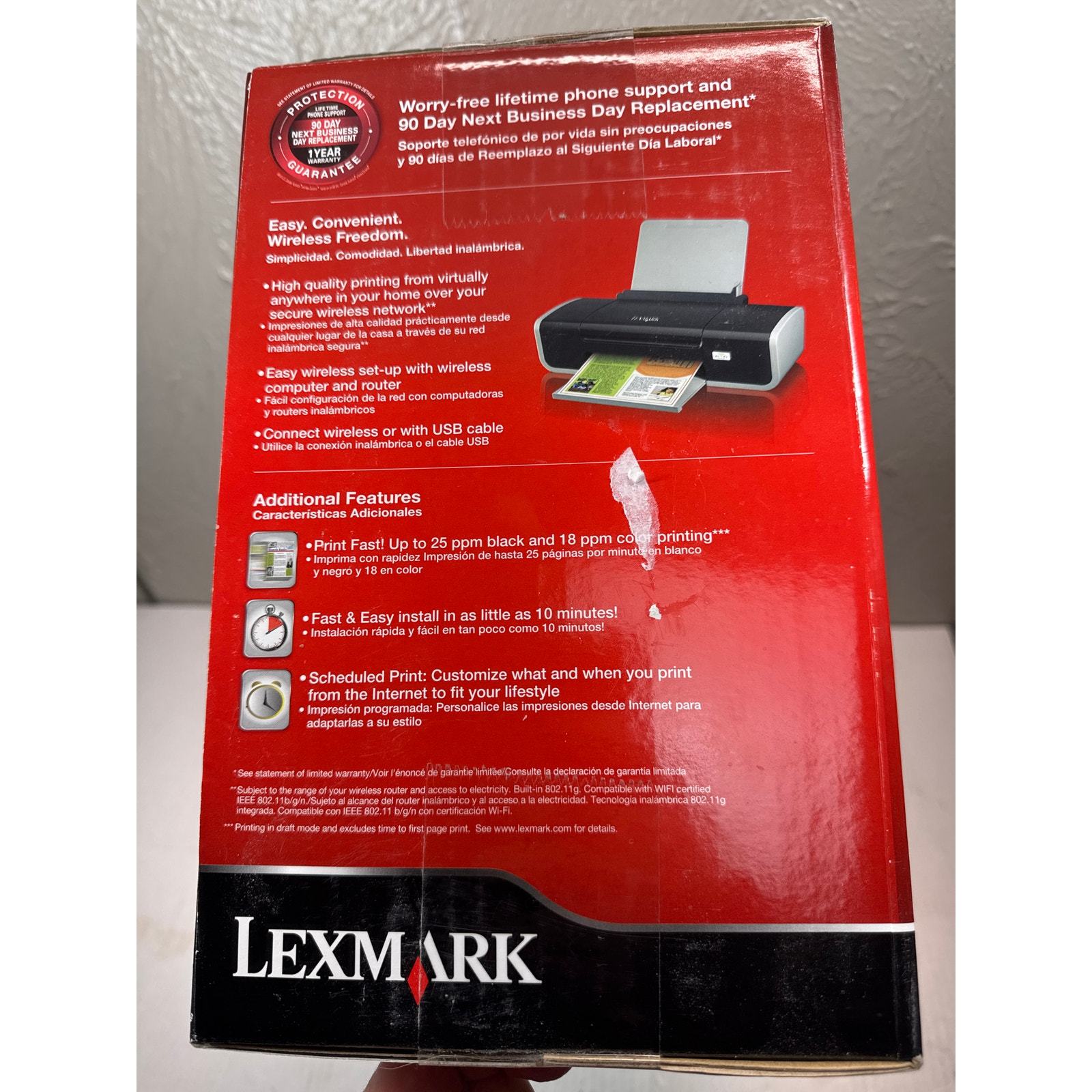 Lexmark Z2420m Wireless Laptop Printer Easy Setup New in Box Item image 3