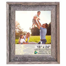 Natural Weathered Grey Picture Frame With Plexiglass Holder | 18&quot;x24&quot; - $101.86