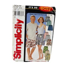 Simplicity Sewing Pattern 5539 Shorts Boxer Style Unisex Size XS-XL - £7.18 GBP