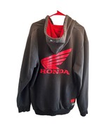 Honda Racing Full Zip Blk/Red Hoodie Embroidered Double Sided Jacket Men... - $1,205.45 MXN