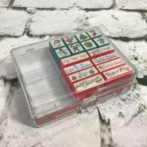 Barnes &amp; Nobles Rubber Stamps Christmas Set Of 16 Pieces Crafts Holidays... - £7.92 GBP