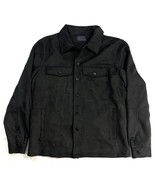Mens Medium Nomad Black Faux Suede Polyester Jacket Super Soft Button Cl... - €34,08 EUR