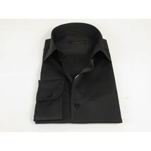 Men's Dress Shirt ENZO PARK Turkey Soft Cotton Wrinkle Resistant Enzo3 Black image 3