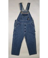 Berne Overalls 40x32 Denim Carpenter Work Utility Bibs Men&#39;s Blue Jeans ... - $547.63 MXN