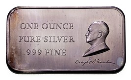 Dwight D Eisenhower - Madison Mint 1 Oz. Silber Kunst Barren - $77.96