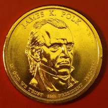 2009 Presidential Dollar James K. Polk Brilliant Uncirculated W/Free Shi... - $4.40