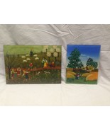 Lot of 2 -  Reverse Painting On Glass - Renate Koblinger - Drobar &amp; J. B... - $219.55 CAD