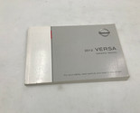 2012 Nissan Versa Owners Manual Handbook OEM G04B34010 - $24.74