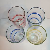 4 Swirl Iced Tea Glasses Made in Brazil image 4