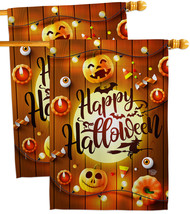 Lightful Halloween - Impressions Decorative 2 pcs House Flags Pack HP192245-BOAE - £47.42 GBP