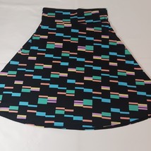 LuLaRoe Elastic Waist Women's Multicolor Skirt Foldable Waist Stretch Size XL image 6