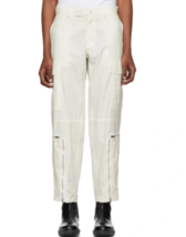 Helmut Lang Mens Trousers Aviator Pant Solid White Size 30W J01HM202 - £259.78 GBP